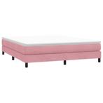 vidaXL Boxspring zonder matras fluweel roze 180x210 cm, Verzenden