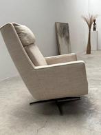 Fauteuil - Katoen, Staal - draaistoel, Antiek en Kunst