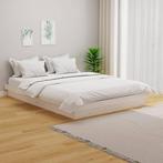 vidaXL Bedframe massief hout wit 150x200 cm, Huis en Inrichting, Slaapkamer | Bedden, Verzenden, Nieuw