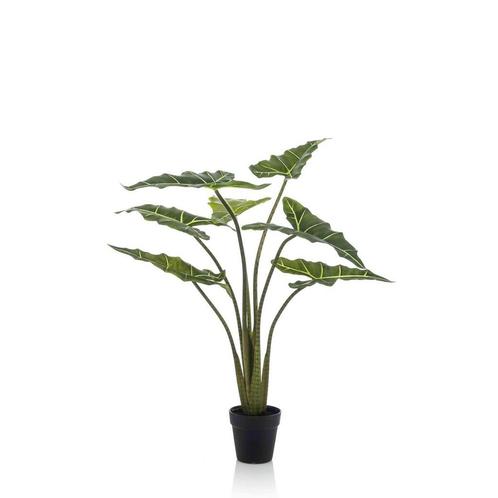 Kunstplant - Alocasia Frydek - Olifantsoor - 90 cm, Maison & Meubles, Accessoires pour la Maison | Plantes & Fleurs artificielles