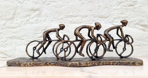 Figurine - Peleton wielrenners - Bronze, Antiek en Kunst, Kunst | Designobjecten