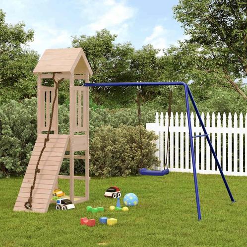 vidaXL Speelhuis massief grenenhout, Kinderen en Baby's, Speelgoed | Buiten | Speeltoestellen, Nieuw, Verzenden