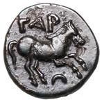 Troas, Gargara. (~350-300 BCE) Apollon, Pferd. Selten!, Postzegels en Munten