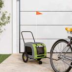 vidaXL Fietskar voor huisdieren Groen en rood 124.5 x 63.5 x, Verzenden, Nieuw