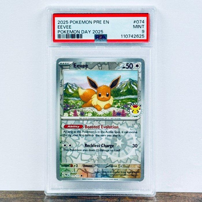 Pokémon Graded card - Eevee Pokemon Day 074 - Pokémon - PSA, Hobby en Vrije tijd, Verzamelkaartspellen | Pokémon