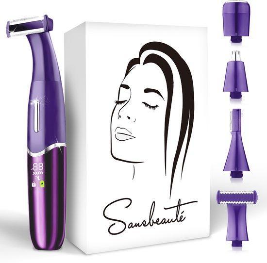 2dekans | 4-in-1 Bikinitrimmer - Sansbeauté® - Gezicht -, Elektronische apparatuur, Persoonlijke Verzorgingsapparatuur, Ophalen of Verzenden