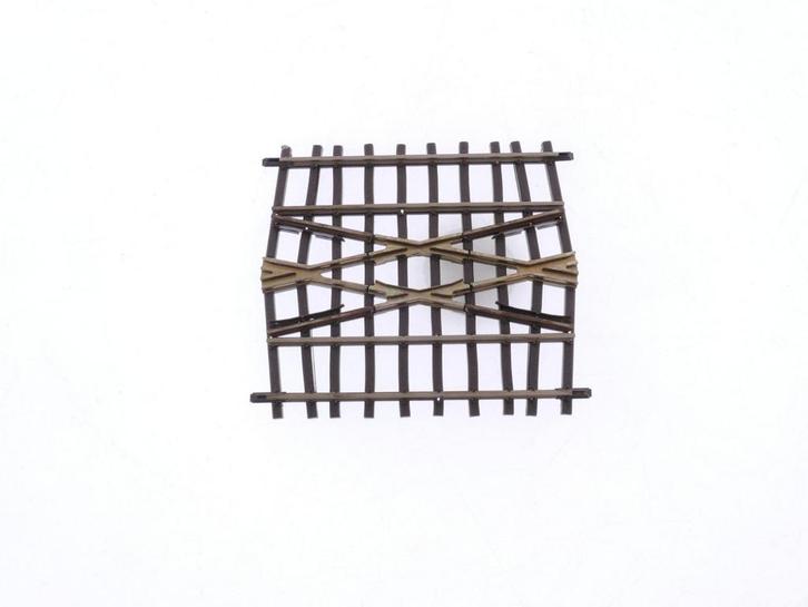 Schaal H0m Bemo 4217 kruising 24° voor dubbelspoorverbind.., Hobby en Vrije tijd, Modeltreinen | H0, Gelijkstroom, Rails, Gebruikt