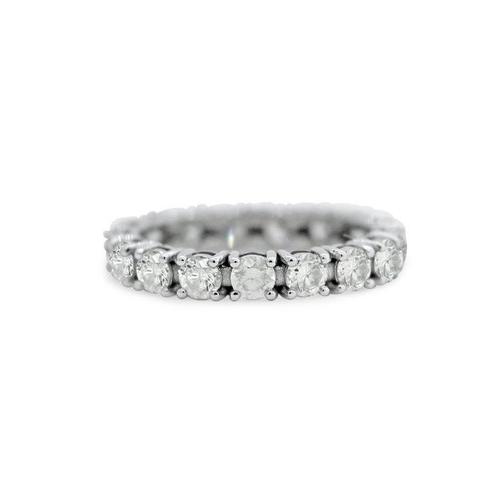 Sans Prix de Réserve - Bague déternité - 14 carats Or blanc, Handtassen en Accessoires, Antieke sieraden