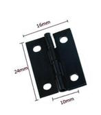 Set van 60 mini zwart ijzeren scharnieren (24x16 mm, inclus, Doe-het-zelf en Bouw, Verzenden, Nieuw