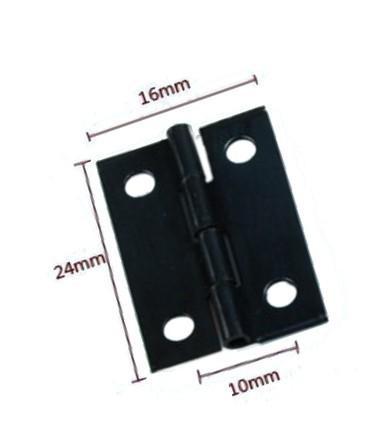 Set van 60 mini zwart ijzeren scharnieren (24x16 mm, inclus, Doe-het-zelf en Bouw, Gereedschap | Overige machines, Nieuw, Verzenden