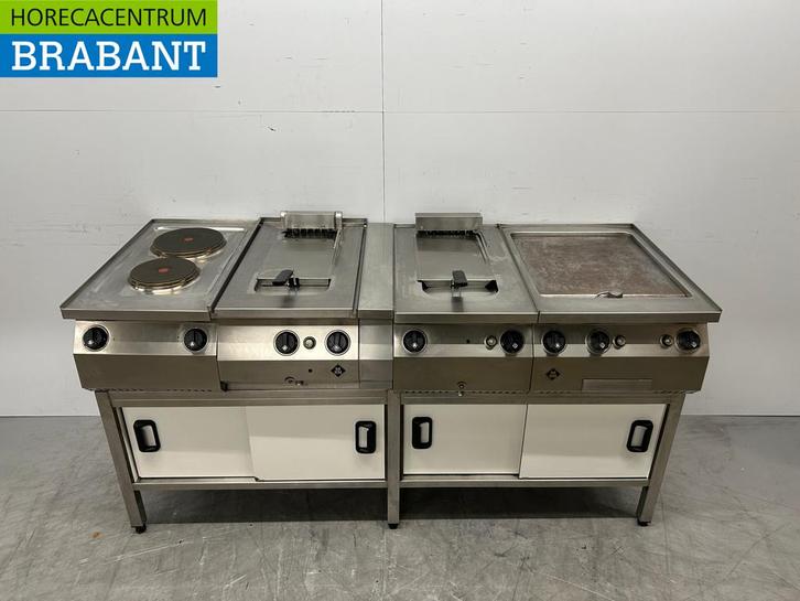 Ligne de cuisson MKN en acier inoxydable 2 brûleurs, 2 x, Zakelijke goederen, Horeca | Overige, Verzenden