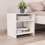 vidaXL Nachtkastje 40x30x40 cm bewerkt hout wit, Huis en Inrichting, Slaapkamer | Nachtkastjes, Verzenden, Nieuw