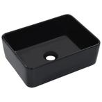 vidaXL Wastafel 40x30x13 cm keramiek zwart, Doe-het-zelf en Bouw, Verzenden, Nieuw