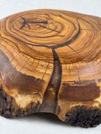 Decoratief dienblad - Schaal SCULTOREA in olijfhout, massief