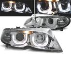 PHARES BMW E46 4P 01-05 ANGEL EYES FOND CHROMÉ, Auto-onderdelen, Verzenden, Nieuw