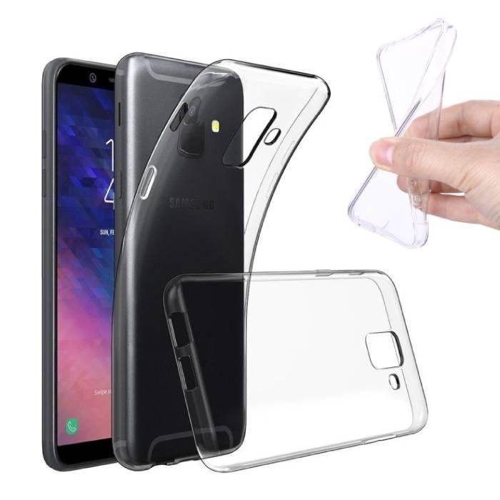 Samsung Galaxy A6 2018 Transparant Clear Case Cover Silicone, Télécoms, Téléphonie mobile | Housses, Coques & Façades | Samsung