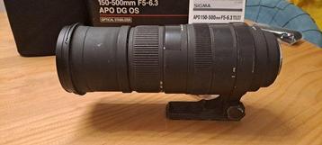 Sigma 150-500 mm f/5-6,3 APO DG OS HSM Zoomlens beschikbaar voor biedingen