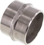 Dubbele Nippel G3'' RVS Vlakke Afdichting 16bar 92mm Hex, Verzenden, Nieuw