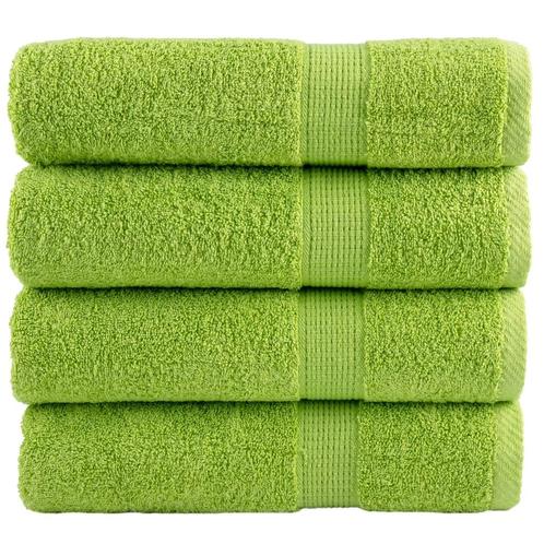 vidaXL Badhanddoeken SOLUND 4 st 600 g/m² 70x140 cm, Maison & Meubles, Salle de bain | Linge de bain & Accessoires, Envoi