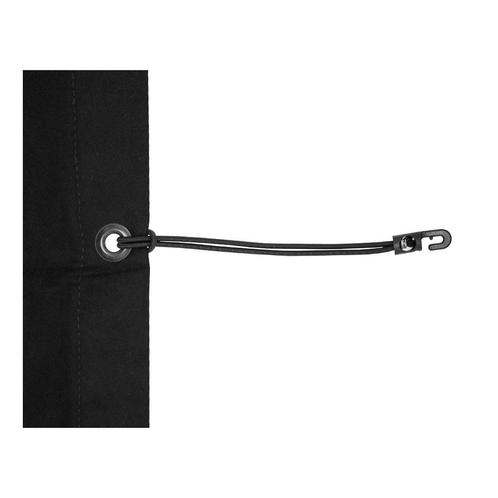 FORTEX Spanelastiek 25cm met nylon haakje Ø4mm zwart, Muziek en Instrumenten, Licht en Laser, Verzenden