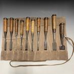 Tataki Oire MaruNomi / Bench Chisels set of 10 with Roll