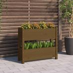 vidaXL Plantenbak 77x25x66 cm massief grenenhout honingbruin, Tuin en Terras, Verzenden, Nieuw