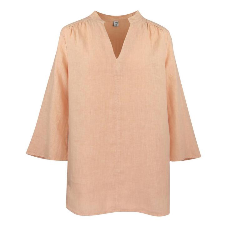 Backstage • linnen tuniek Frances zalm • M, Kleding | Dames, Blouses en Tunieken, Roze, Nieuw, Maat 38/40 (M), Verzenden