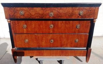 Commode - Bois, Ronce de noyer - Empire autrichien