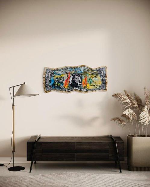 SOYZ BANK (1988) x NOBLE$$ (1990) - 1$ Johnny Halliday Buck, Antiek en Kunst, Kunst | Schilderijen | Modern