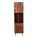 Boekenkast Mangohout Japandi 55 cm, Huis en Inrichting, Kasten | Boekenkasten, Verzenden, Nieuw, Overige houtsoorten, Industriële meubels