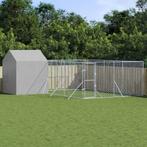 vidaXL Hondenkennel met dak 6x6x2,5 m gegalvaniseerd staal, Dieren en Toebehoren, Verzenden, Nieuw