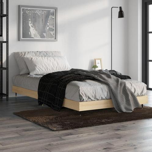 vidaXL Bedframe bewerkt hout sonoma eikenkleurig 100x200 cm, Maison & Meubles, Chambre à coucher | Lits, Envoi