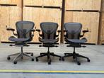 Herman Miller Aeron Remastered Onyx/Graphite/Polished, Huis en Inrichting, Bureaustoelen, Verzenden, Zwart, Zo goed als nieuw