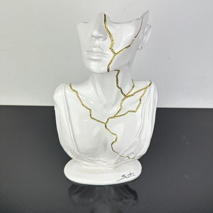 Santicri - Opera Santicri - Tired Face White, Antiek en Kunst, Kunst | Designobjecten