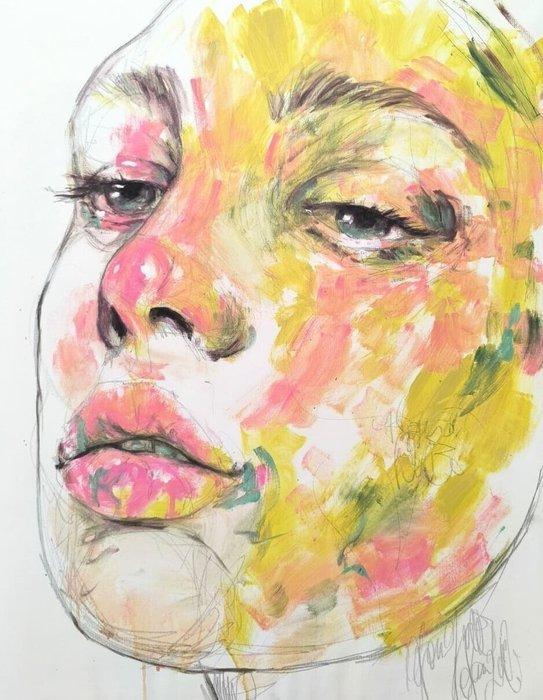 Geranio Paola - I feel everything, Antiek en Kunst, Kunst | Schilderijen | Modern