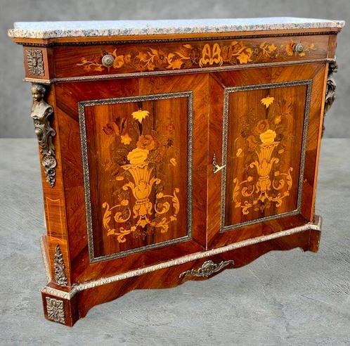 Credenza - Hollands dressoir - Buxushout, Eik, Palissander -, Antiquités & Art, Curiosités & Brocante