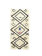 Vintage Beni Ouarain Moroccan Rug – 90x200 cm – Wool Runner, Nieuw