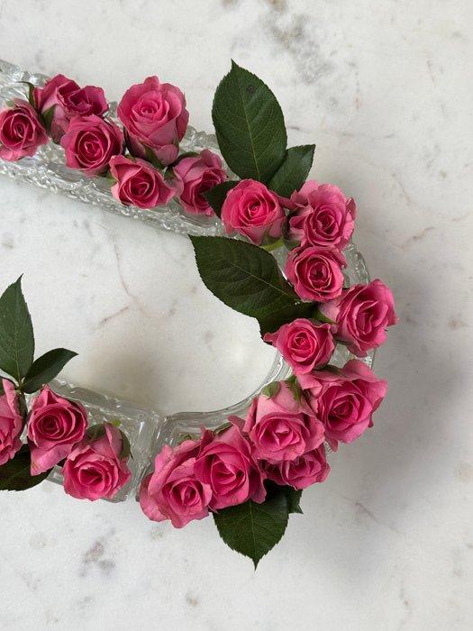 Val Saint Lambert - Tafelmiddenstuk (6) - Jardinière + 2, Antiek en Kunst, Kunst | Designobjecten