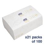 Multifold handoekken | 2 laags | 2100 stuks | Voor DB462 en, Verzenden, Nieuw in verpakking