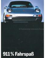 1994 PORSCHE 911% FAHRSPAß BROCHURE DUITS, Livres, Ophalen of Verzenden