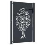 Poort 105cm Antraciet - Boomdesign | Retour Deal | -40%, Tuin en Terras, Met poort, Verzenden, Nieuw, Tuinhek