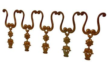 Lot de 5 décorations ecclésiastiques en bois - Bois -