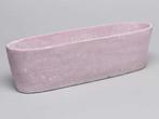 Cement bloempot ovaal Roze cement large 37,5x10x10,5 cm, Nieuw
