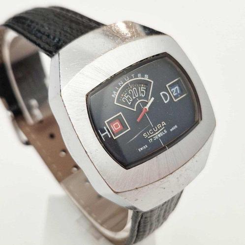 Sicura - Jump Hour - Zonder Minimumprijs - Heren - 1960-1969, Handtassen en Accessoires, Horloges | Heren