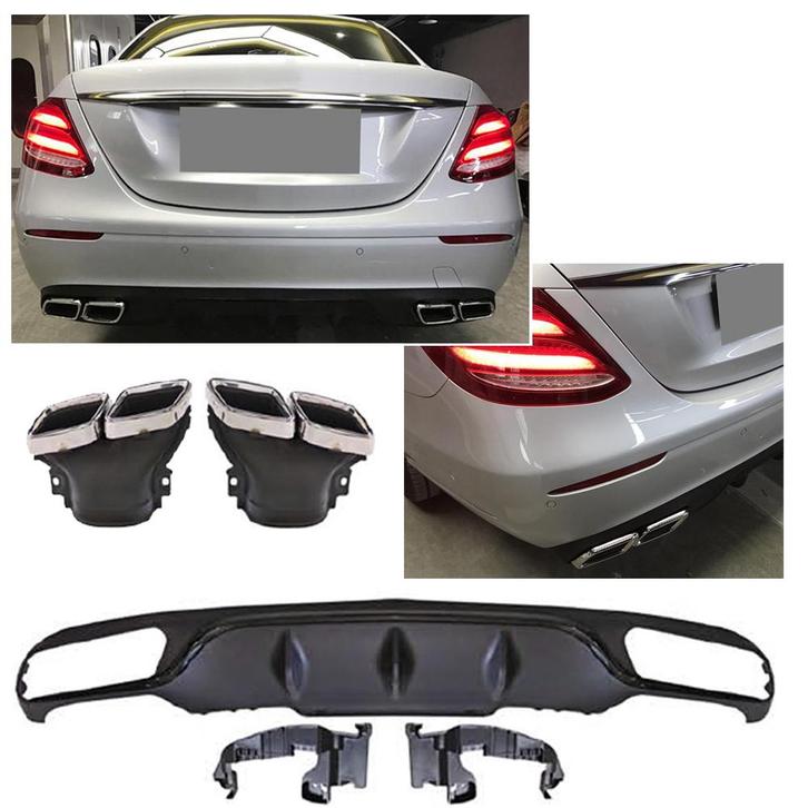 Geschikt voor Mercedes W213 E-Klasse pre-facelift diffuser +, Auto diversen, Auto-accessoires, Verzenden