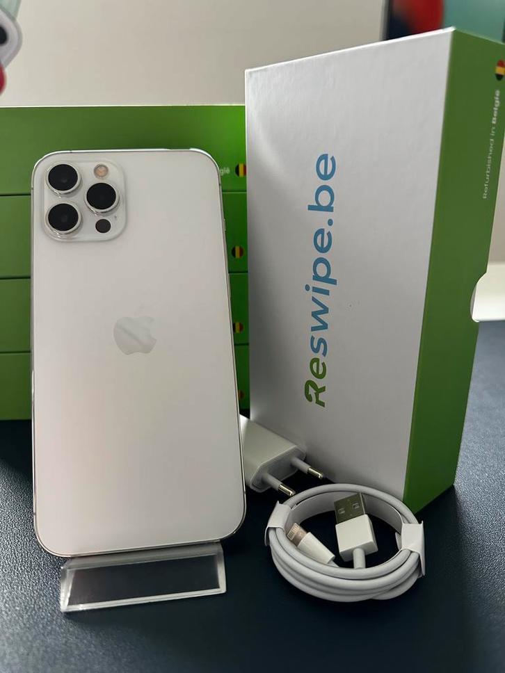 iPhone 12 PRO Max 128Gb 256Gb Zilver + 3 Jaar GARANTIE, Telecommunicatie, Mobiele telefoons | Apple iPhone, Zonder abonnement