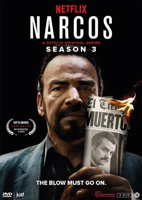 Narcos - Seizoen 3 op DVD, Cd's en Dvd's, Dvd's | Thrillers en Misdaad, Nieuw in verpakking, Verzenden