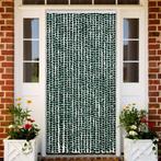 vidaXL Vliegengordijn 100x220 cm chenille groen en wit, Doe-het-zelf en Bouw, Deuren en Vliegenramen, Verzenden, Nieuw