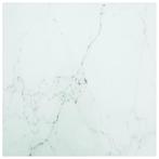 vidaXL Tafelblad marmerontwerp 6 mm 70x70 cm gehard glas wit, Verzenden, Nieuw