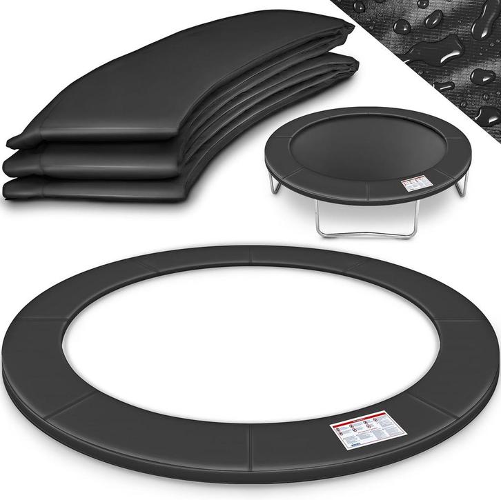 Trampoline rand - Beschermrand - 366 cm - Antraciet - Kiduku, Kinderen en Baby's, Speelgoed | Buiten | Trampolines, Nieuw, Verzenden